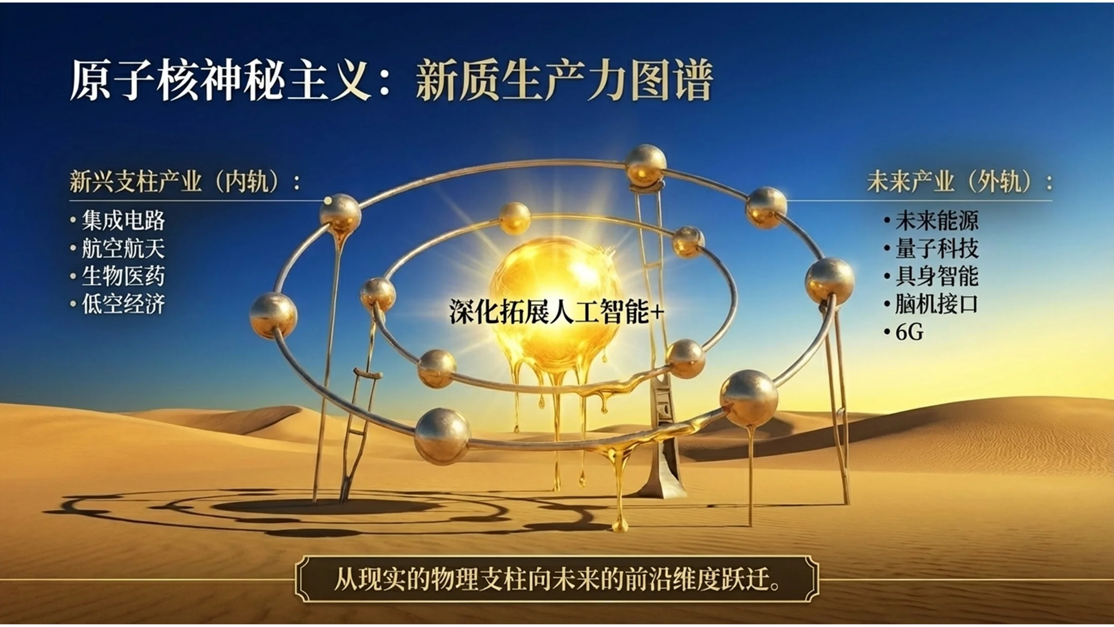 超现实主义萨尔瓦多·达利风格政府工作报告PPT - 预览图7