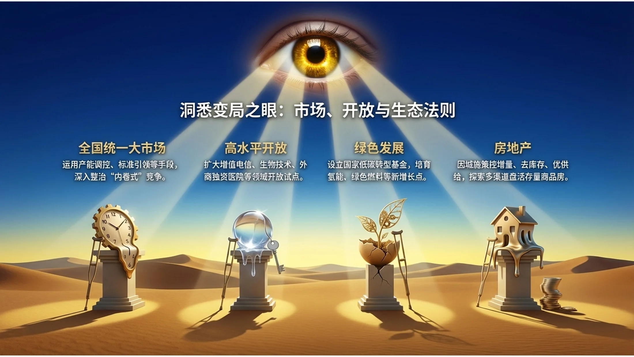 超现实主义萨尔瓦多·达利风格政府工作报告PPT - 预览图10