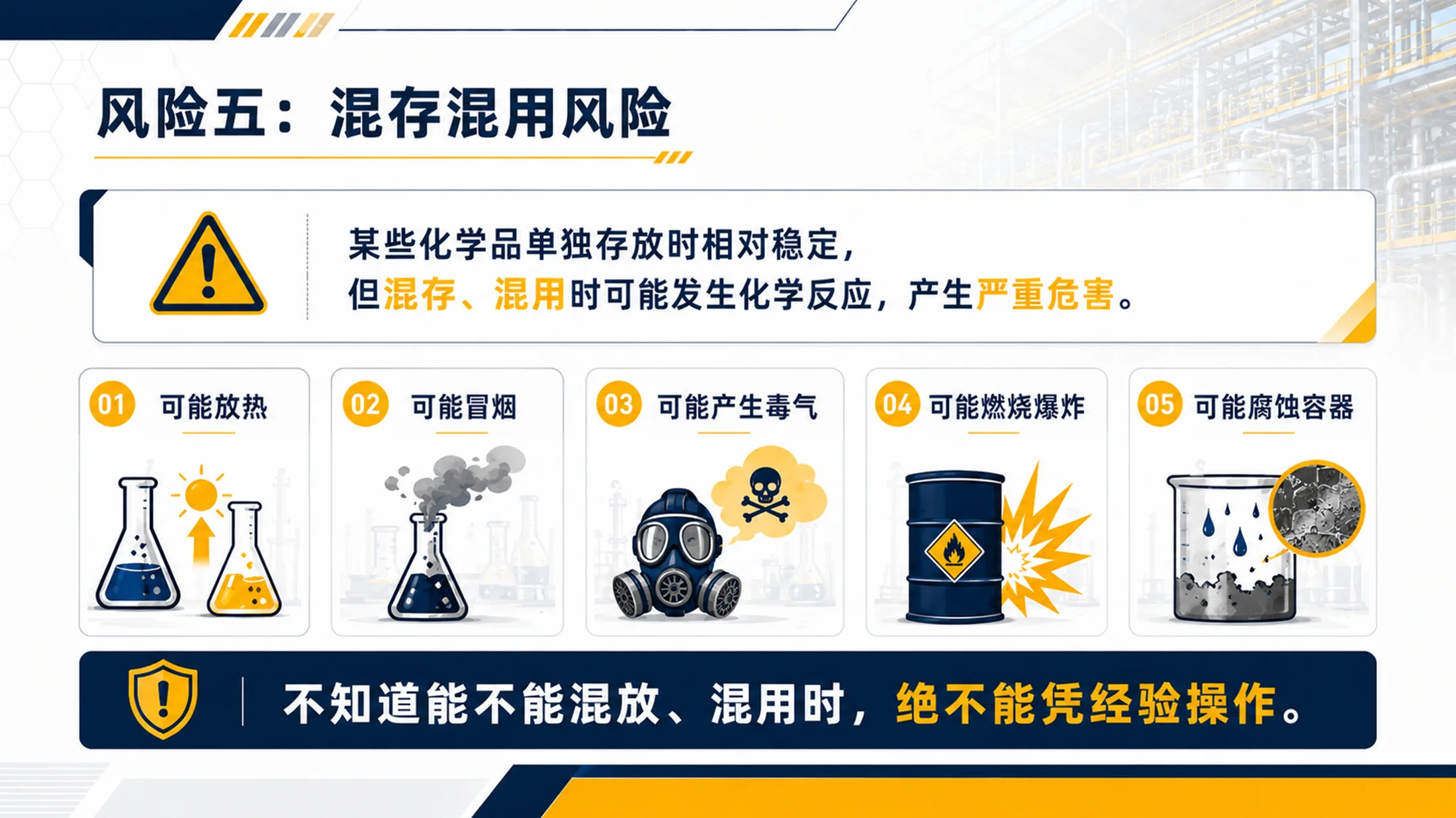 危险化学品安全培训PPT课件｜危化品存储使用规范｜企业安全教育模板 - 预览图14
