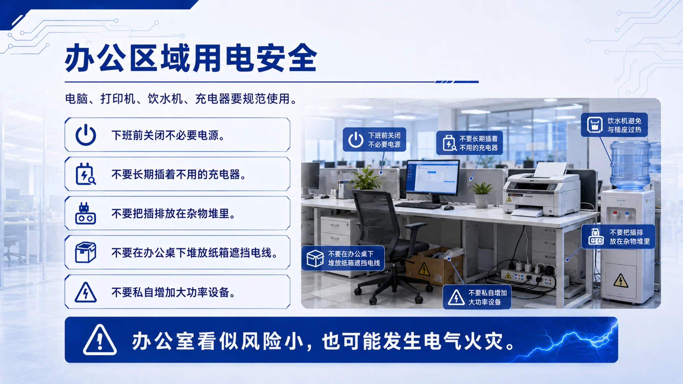 企业用电安全培训PPT课件｜安全用电知识培训｜电气火灾预防模板 - 预览图20