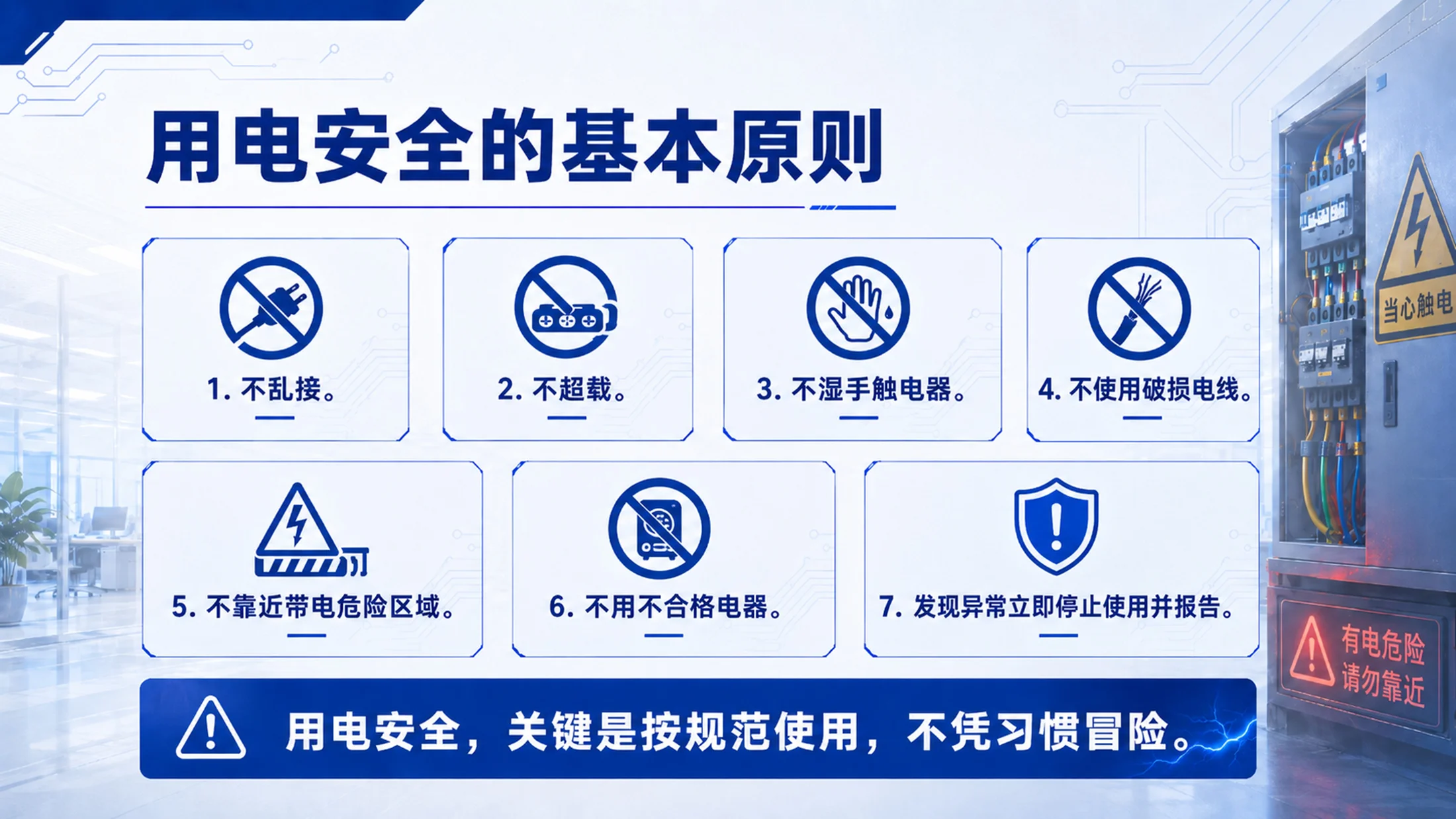 企业用电安全培训PPT课件｜安全用电知识培训｜电气火灾预防模板 - 预览图6
