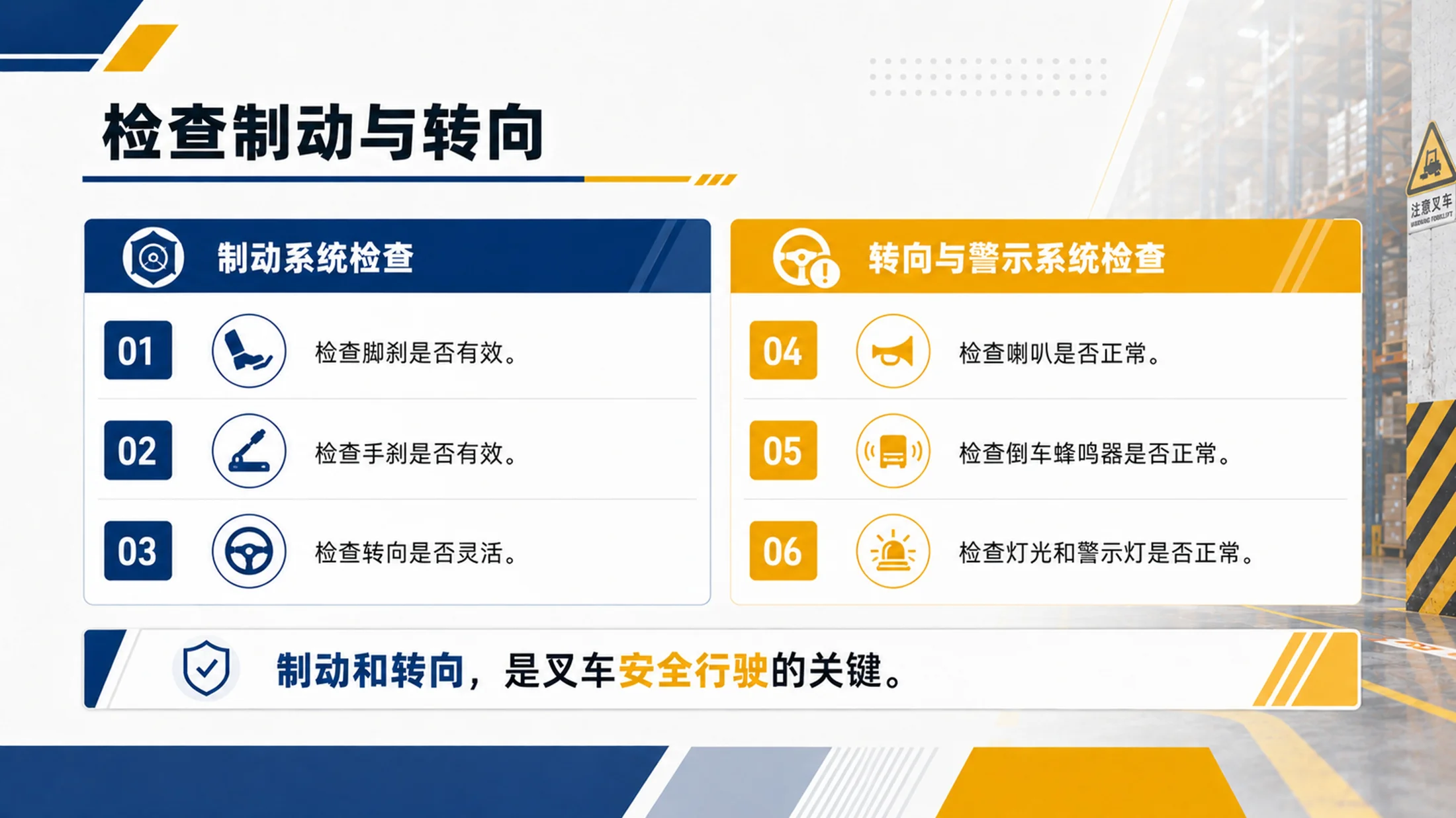 叉车安全操作培训PPT课件｜仓储物流车辆安全｜厂区叉车作业规范模板 - 预览图17