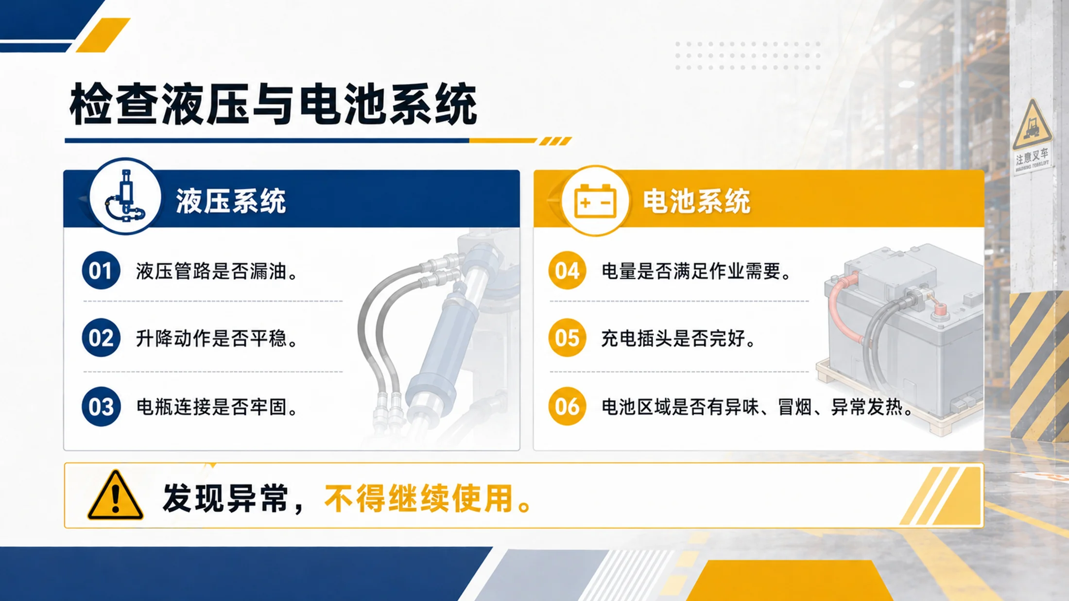 叉车安全操作培训PPT课件｜仓储物流车辆安全｜厂区叉车作业规范模板 - 预览图19