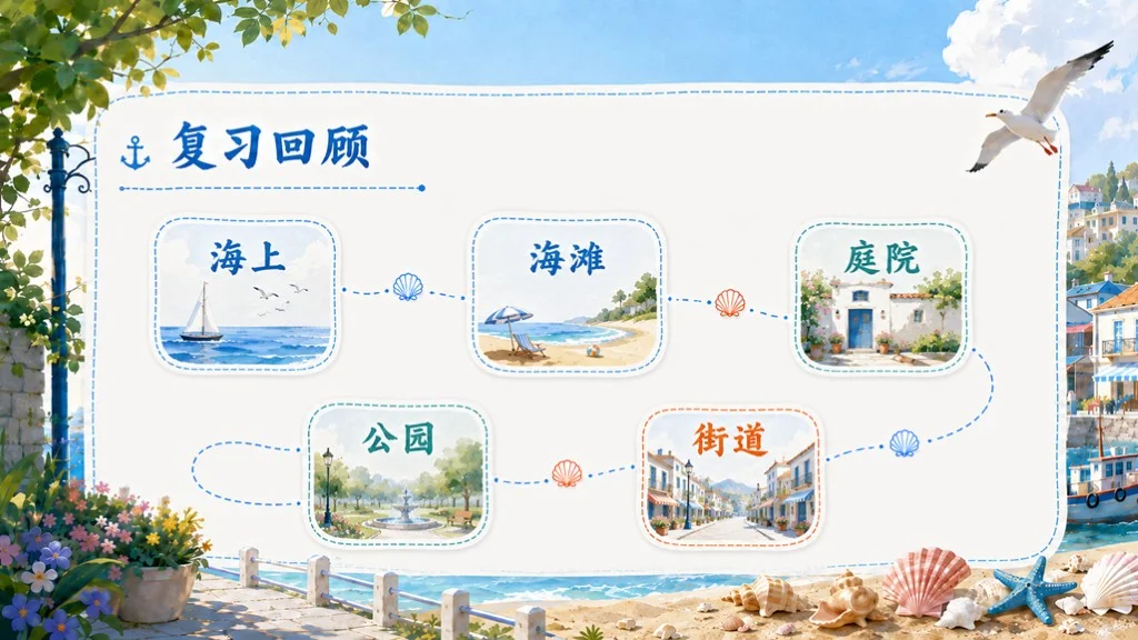 部编版小学语文三年级上册《海滨小城》PPT课件｜海边城市清新写景公开课模板 - 预览图20