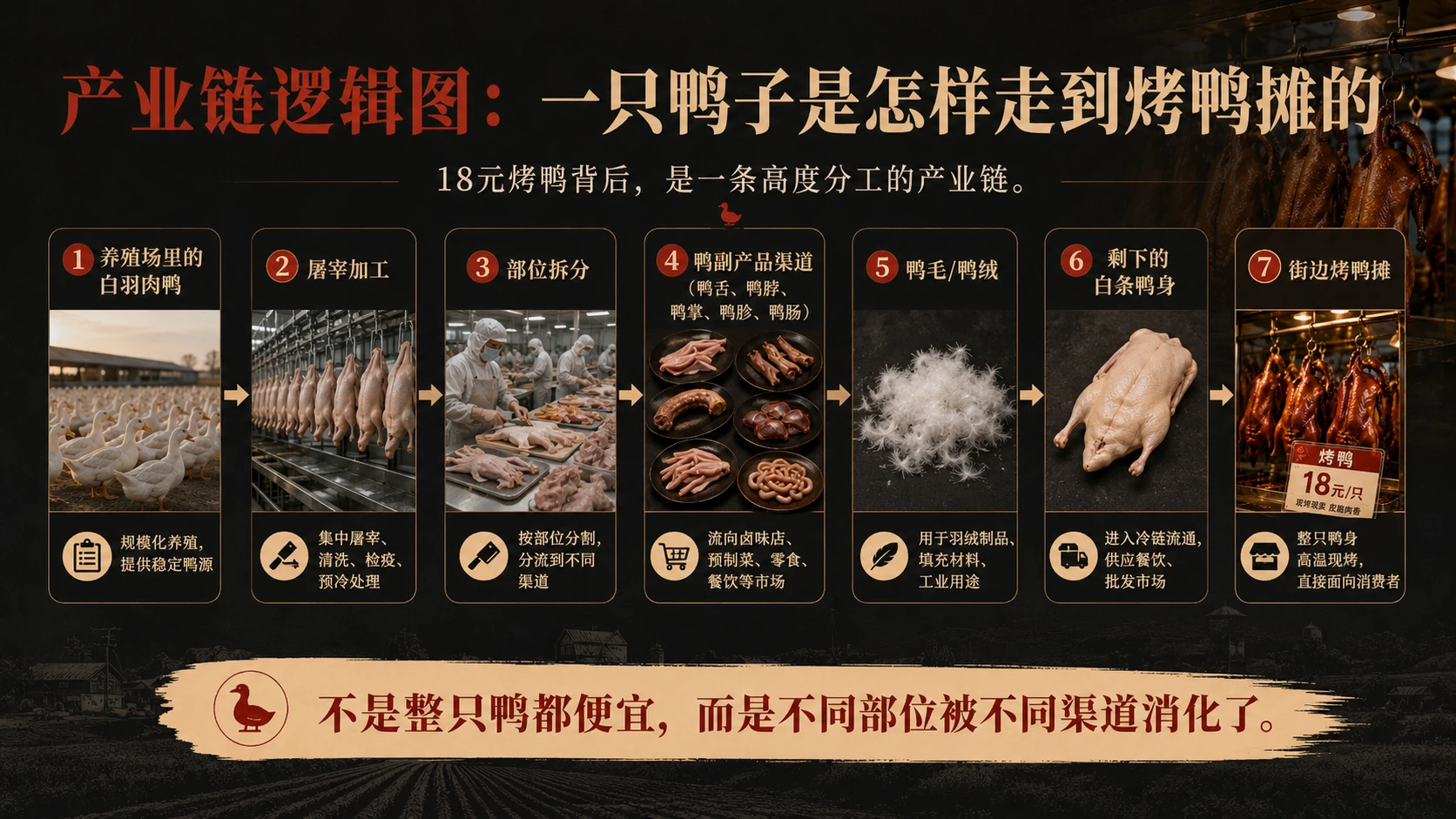 18元一只的烤鸭，为什么这么便宜？｜知识科普、工业科技PPT - 预览图5