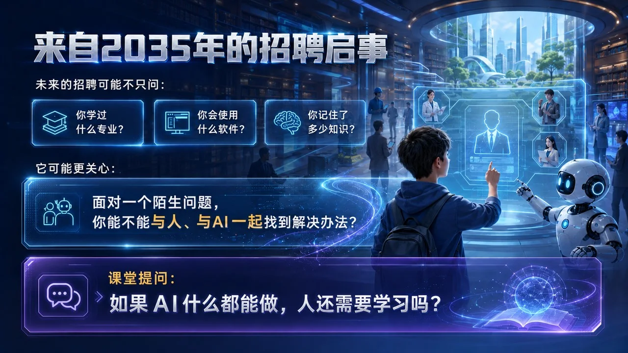 《AI时代，孩子需要什么能力？》青少年未来职业启蒙PPT课件 - 预览图1