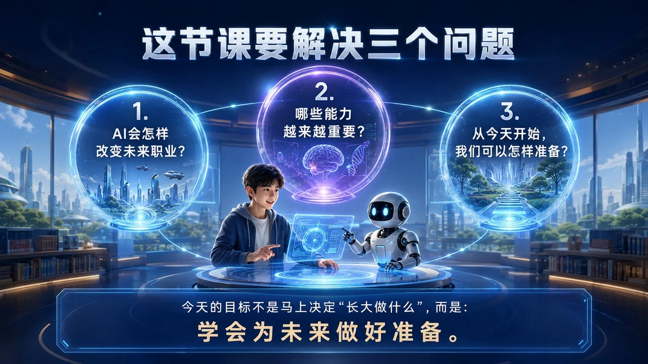 《AI时代，孩子需要什么能力？》青少年未来职业启蒙PPT课件 - 预览图3
