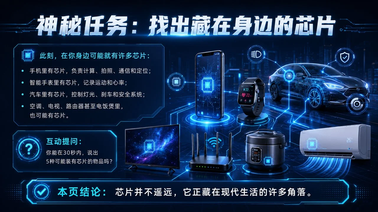 芯片的秘密：小小芯片如何改变世界？青少年未来科技启蒙PPT课件 - 预览图2