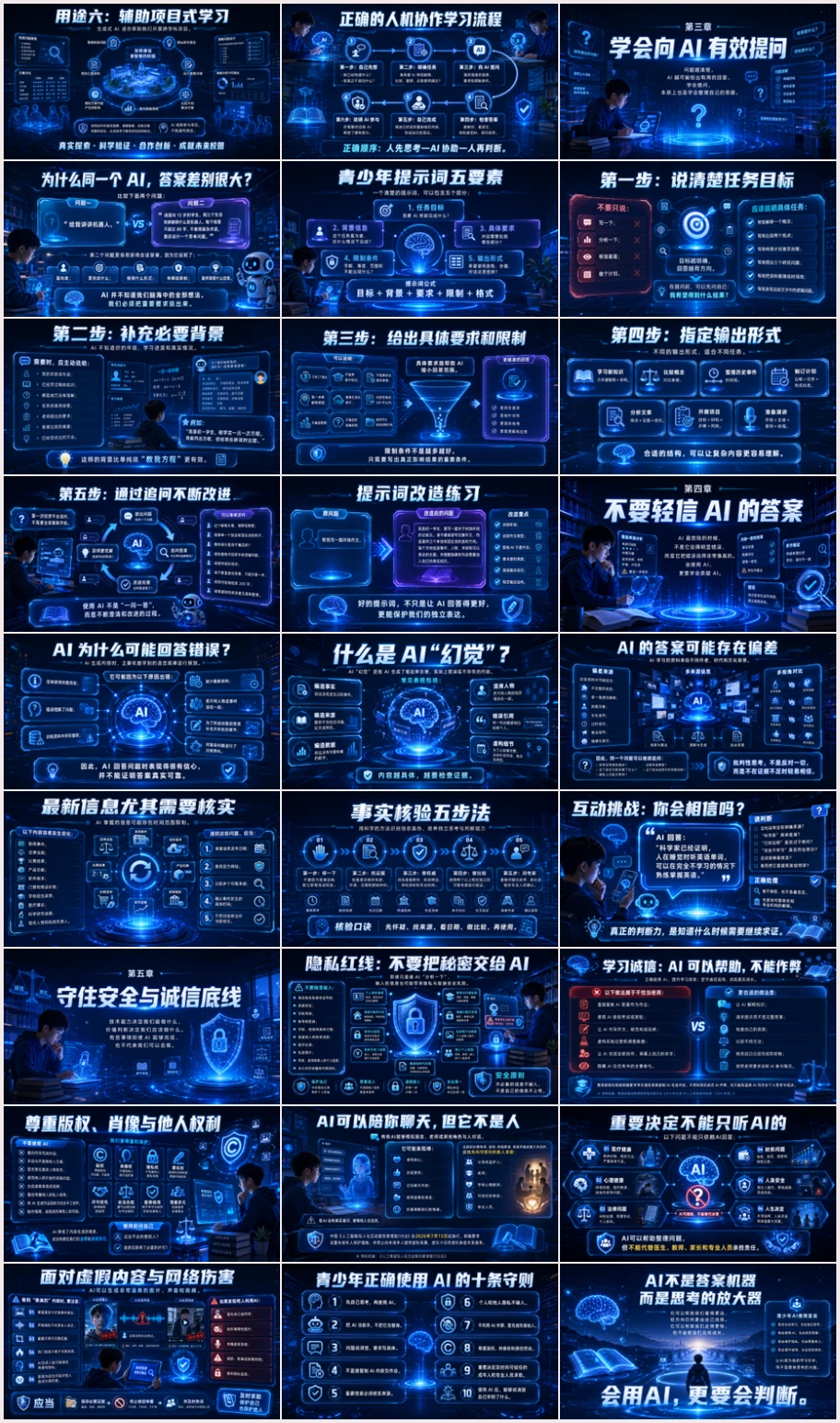青少年未来科技启蒙课件：会用AI，更要会判断PPT——青少年生成式AI素养与安全实践课 - 预览图20