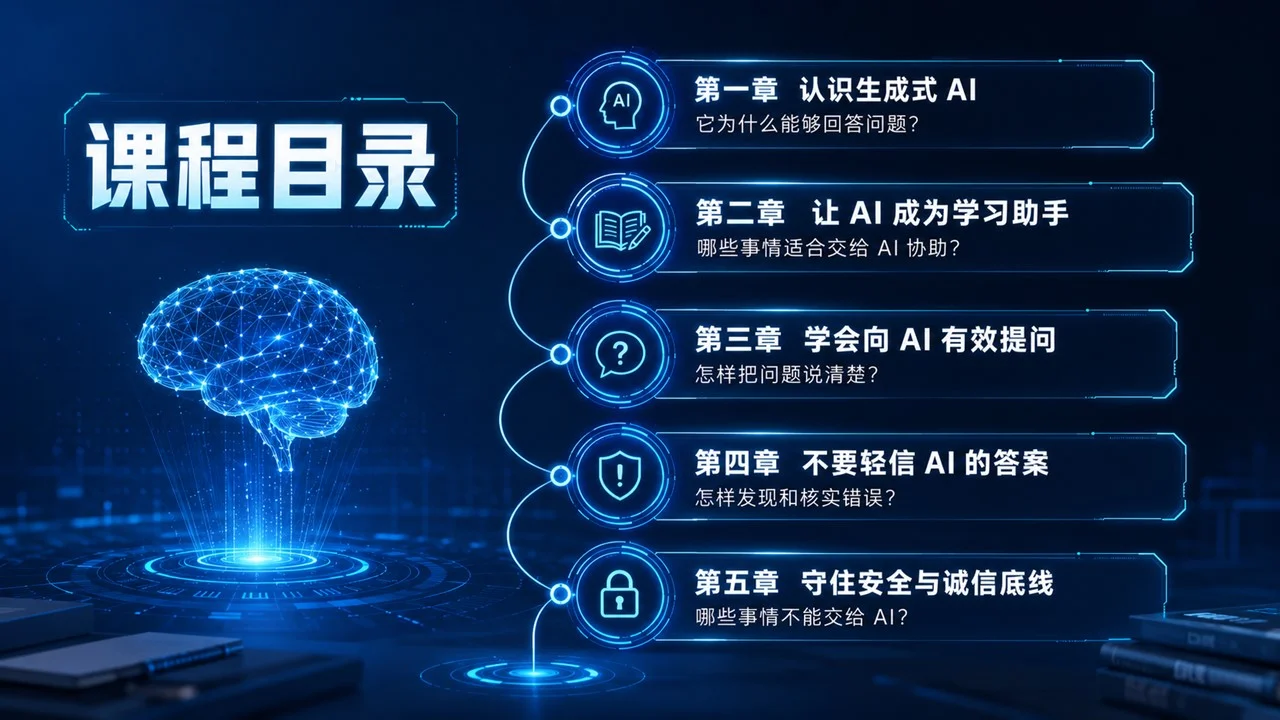 青少年未来科技启蒙课件：会用AI，更要会判断PPT——青少年生成式AI素养与安全实践课 - 预览图4