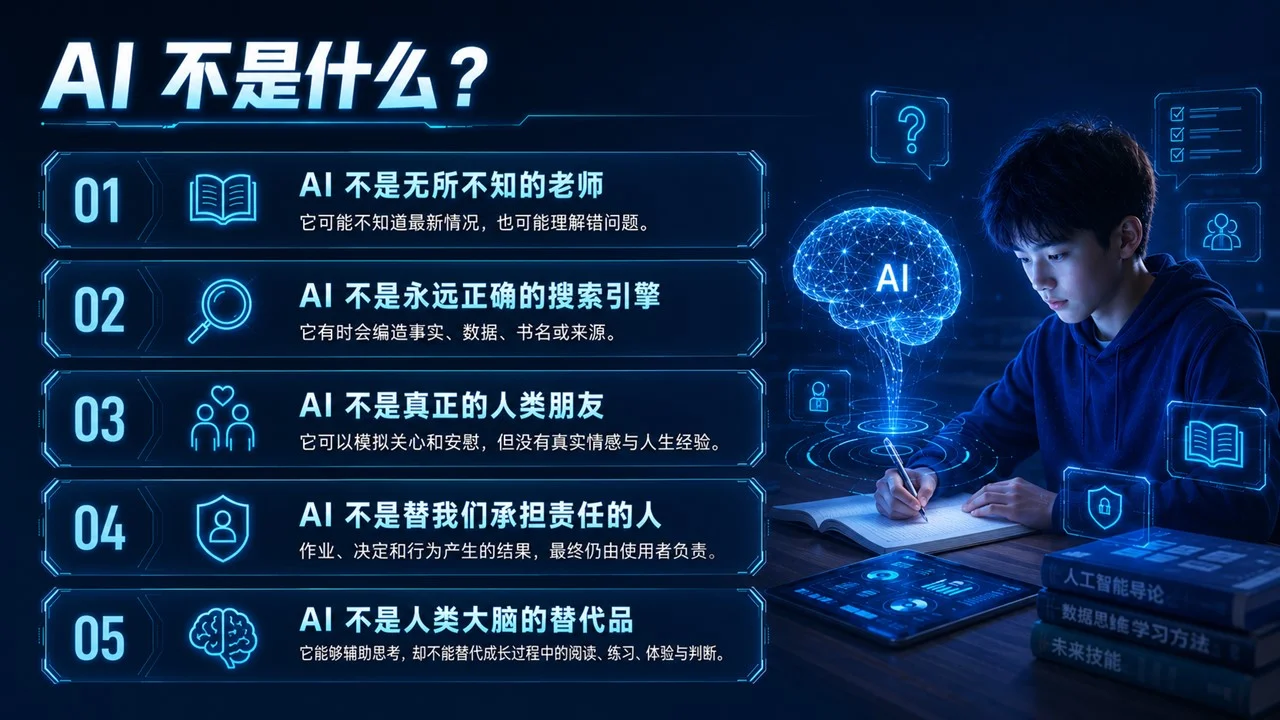 青少年未来科技启蒙课件：会用AI，更要会判断PPT——青少年生成式AI素养与安全实践课 - 预览图10