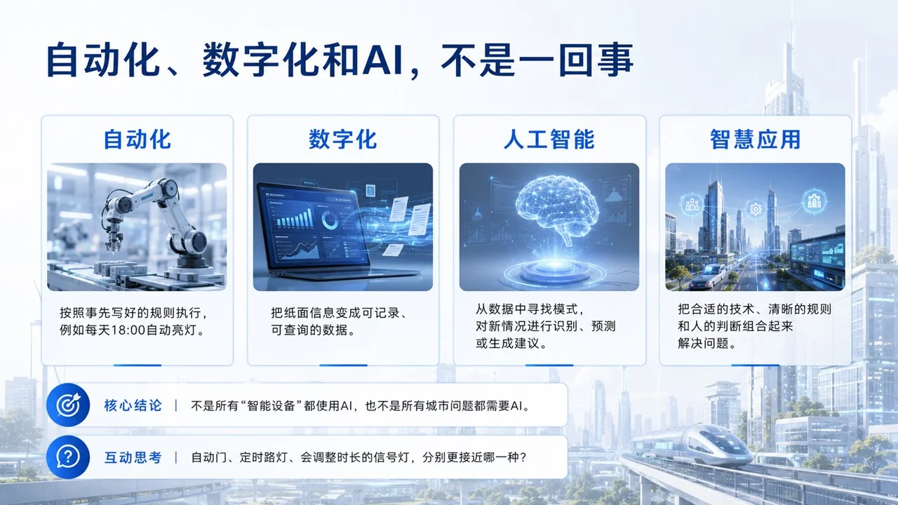 青少年未来科技启蒙课《AI如何让城市更聪明？》智慧城市科普PPT课件 - 预览图6