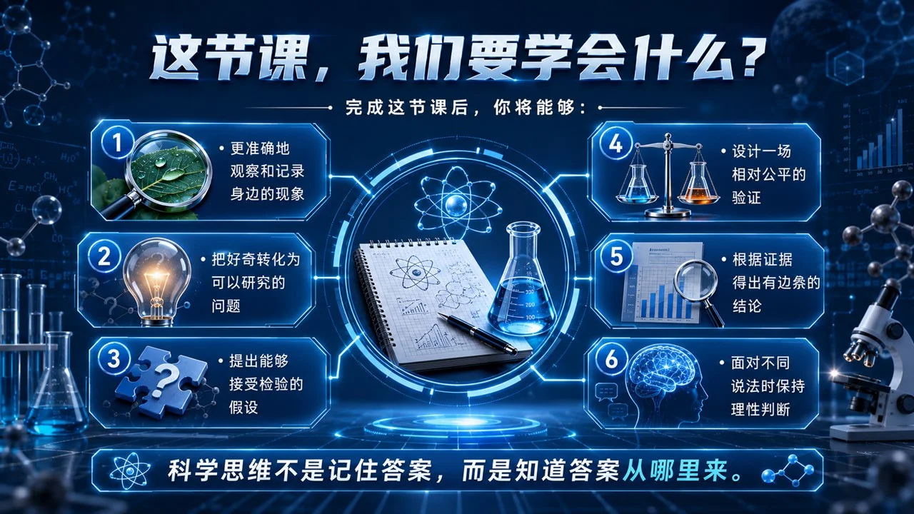 青少年科学思维启蒙课PPT｜像科学家一样思考：观察·提问·验证 - 预览图2