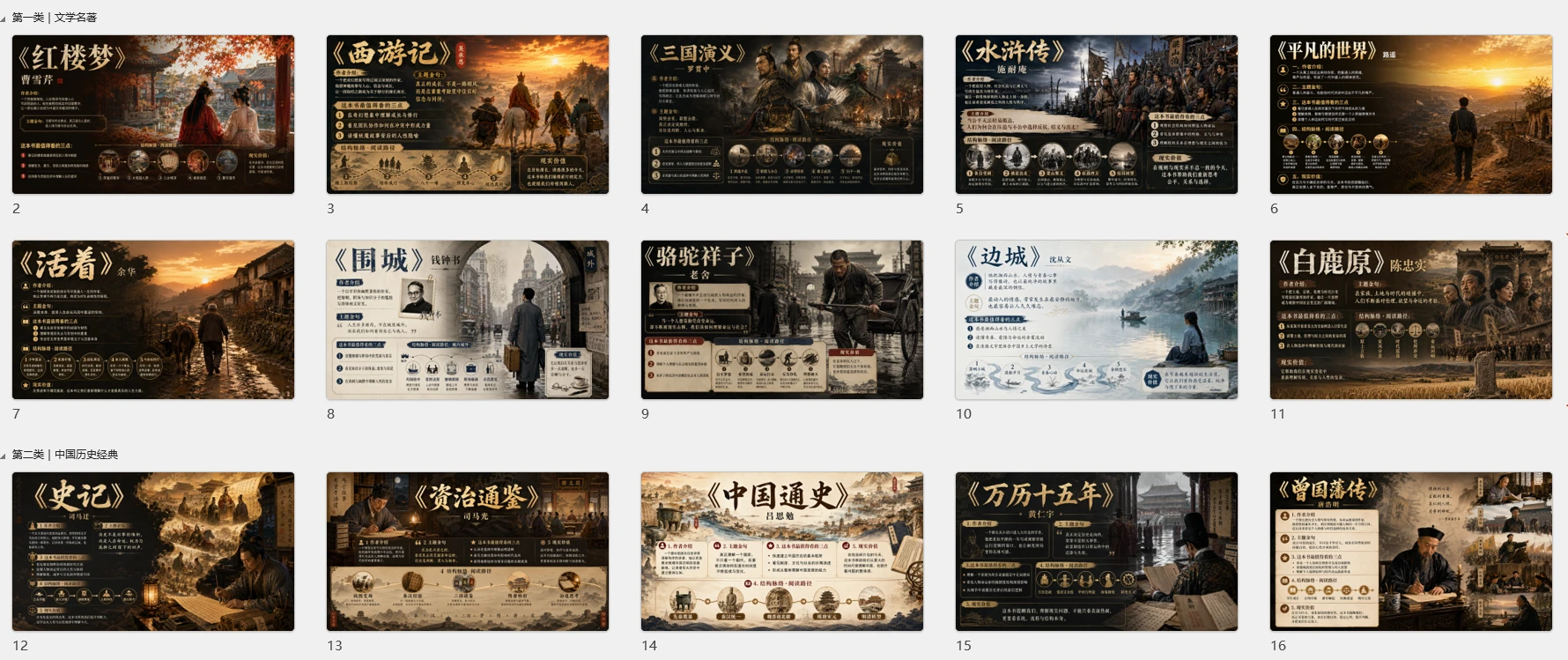 一分钟生成自己的书目推荐图-中国人经典阅读100本书 - 预览图1