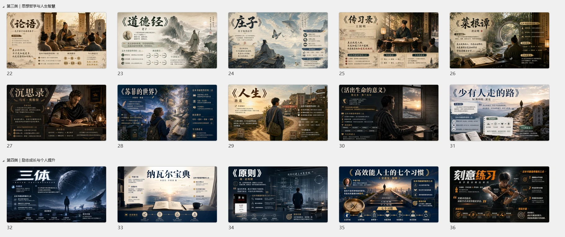 一分钟生成自己的书目推荐图-中国人经典阅读100本书 - 预览图2