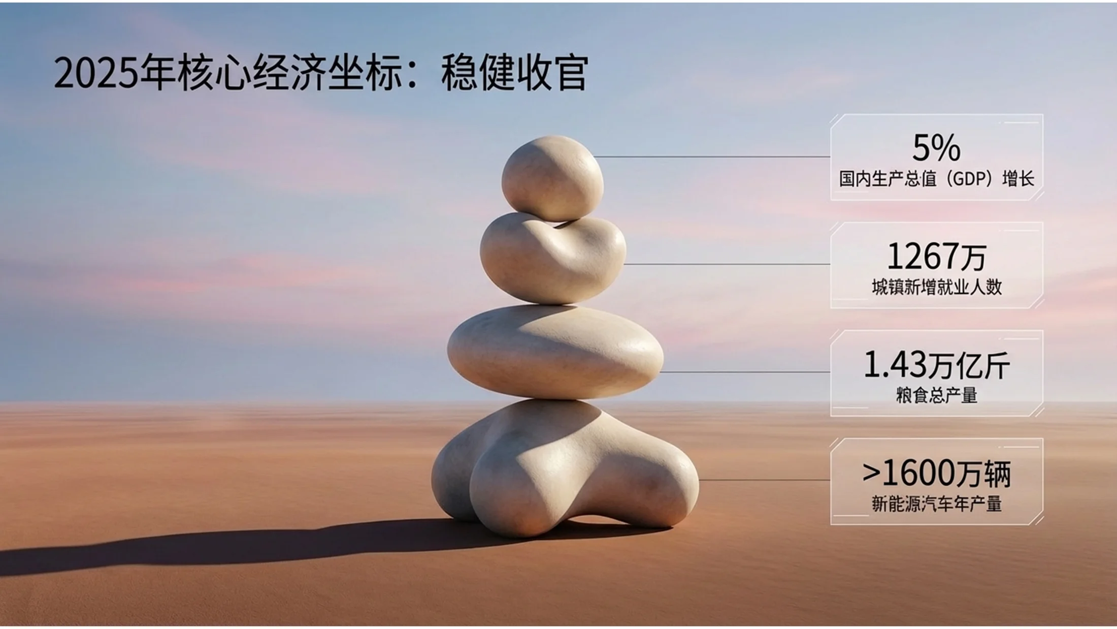 圆滑石头雕塑伊夫·唐吉风格政府工作报告PPT - 预览图2