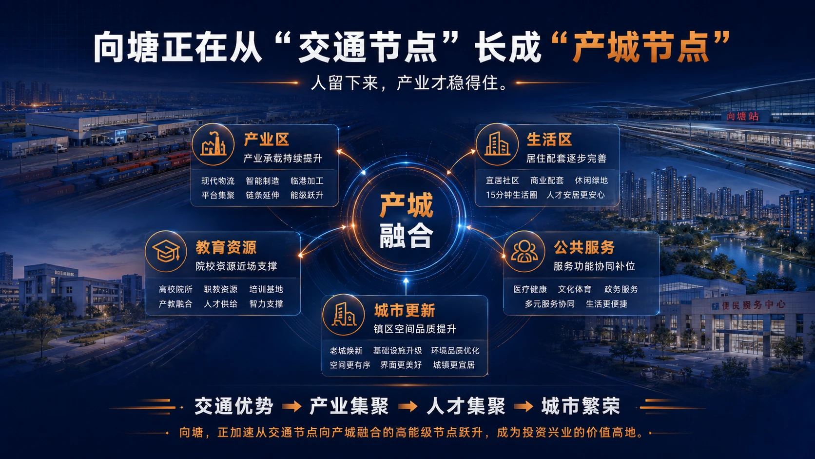 向塘：江西第一镇，正在驶向世界｜区域形象推介型PPT - 预览图7