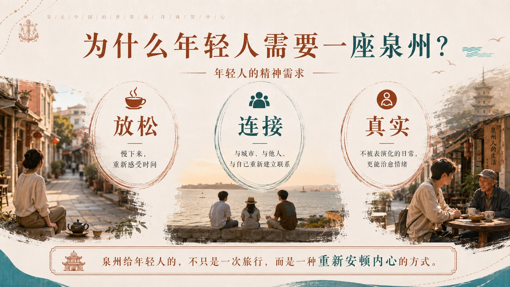 去泉州，把青春藏进一座烟火古城｜城市文旅品牌推介型PPT - 预览图6