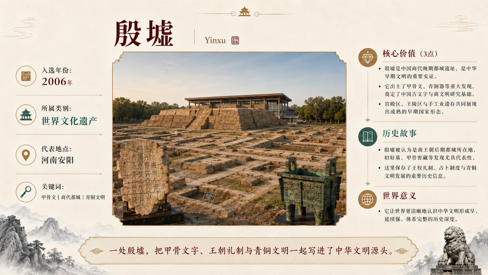 中国世界遗产“全家福”｜国家级文化展览画册风格PPT - 预览图8