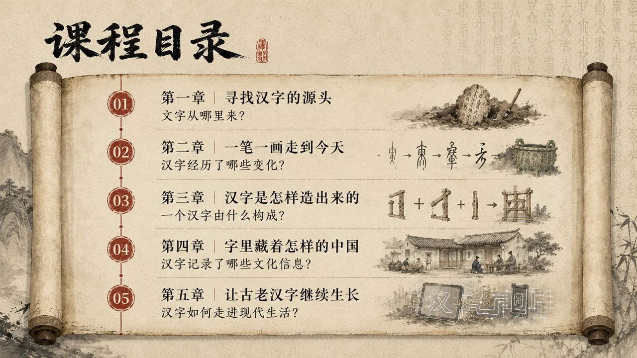 《汉字里的中国》青少年中华文化启蒙课之一｜汉字起源、演变与文化密码PPT课件 - 预览图3