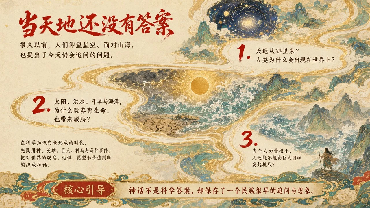 《中国神话里的想象与精神》青少年中华文化启蒙课之二｜经典神话、文化想象与民族精神PPT课件 - 预览图1