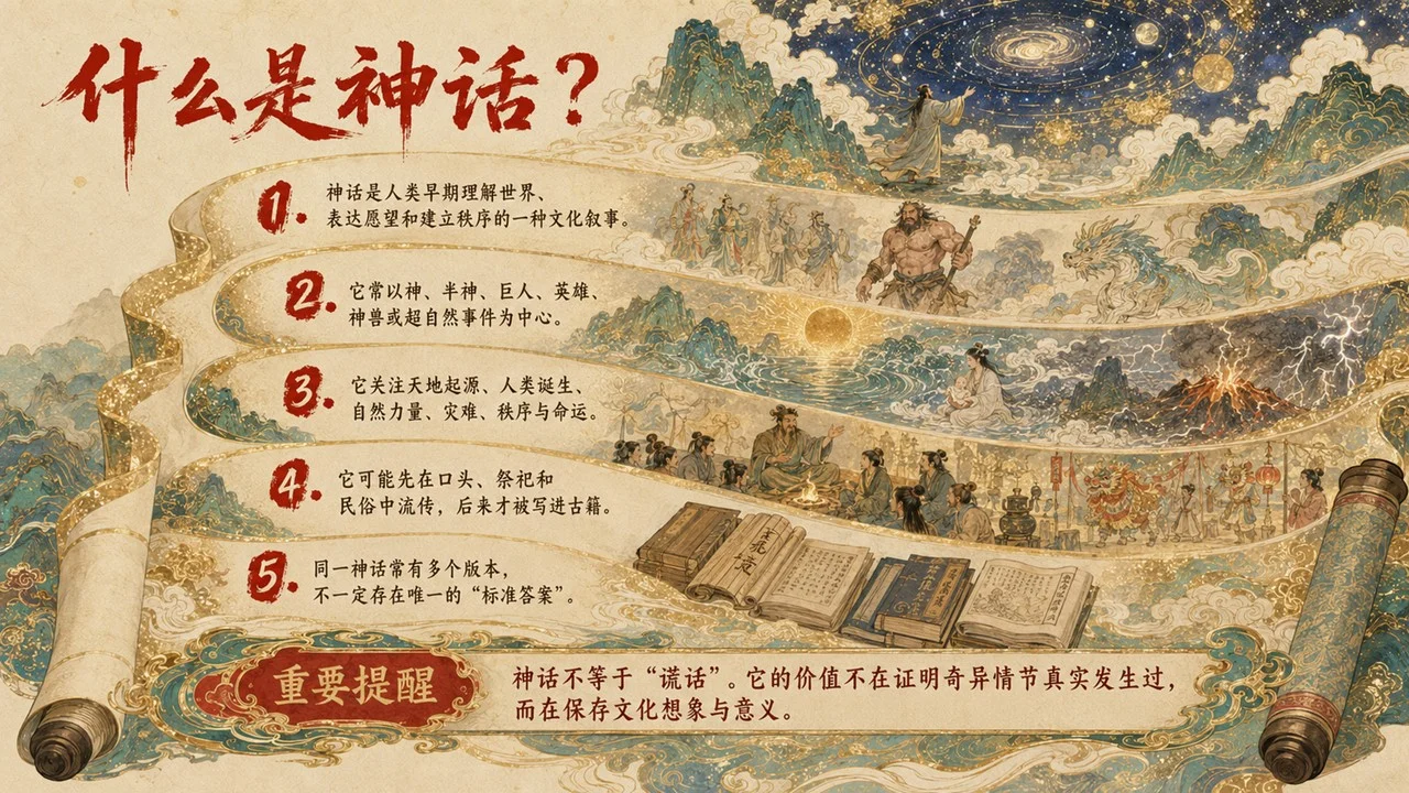 《中国神话里的想象与精神》青少年中华文化启蒙课之二｜经典神话、文化想象与民族精神PPT课件 - 预览图5