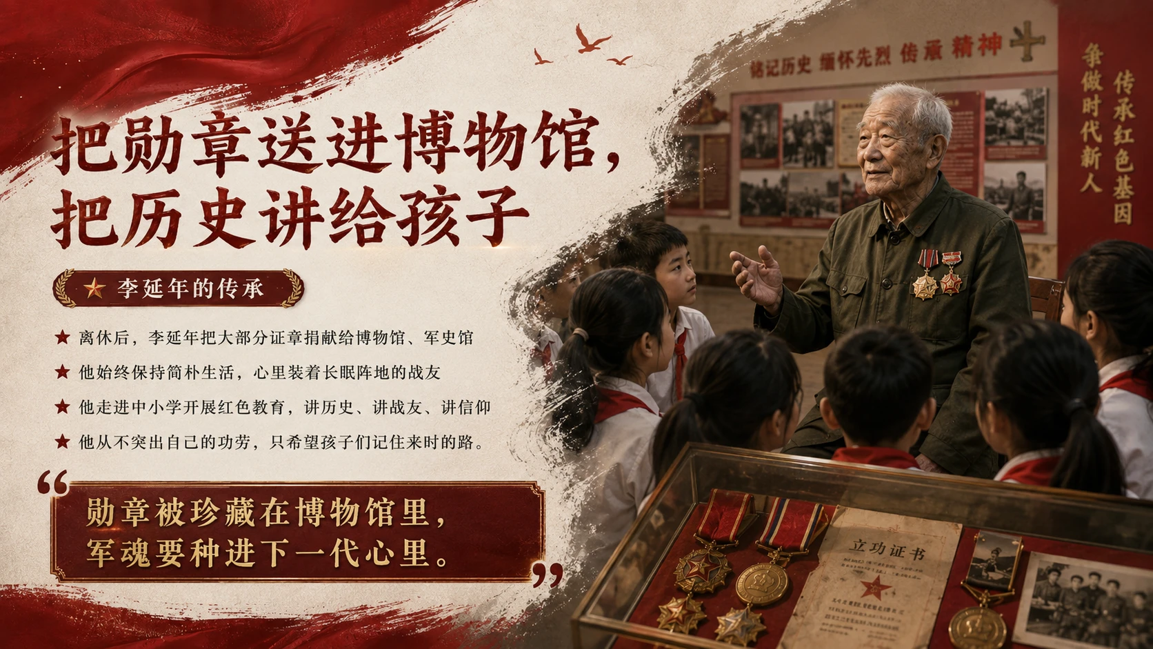 他们以身许国，深藏功与名｜八一建军节主题宣讲 / 英雄人物故事 / 红色教育课程PPT - 预览图6