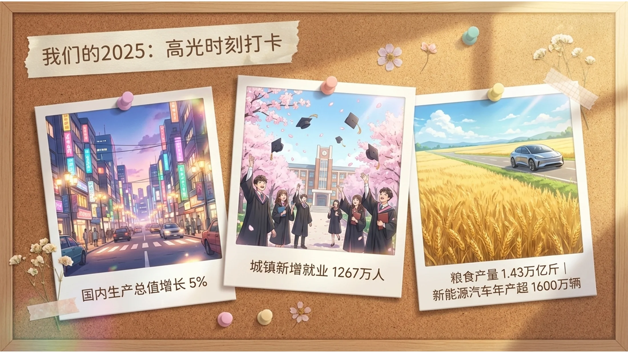 卡通绘画日常向动漫风格政府工作报告PPT - 预览图2