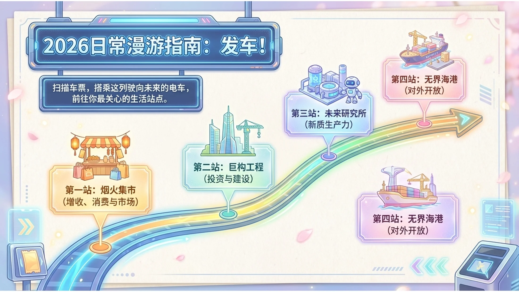 卡通绘画日常向动漫风格政府工作报告PPT - 预览图8