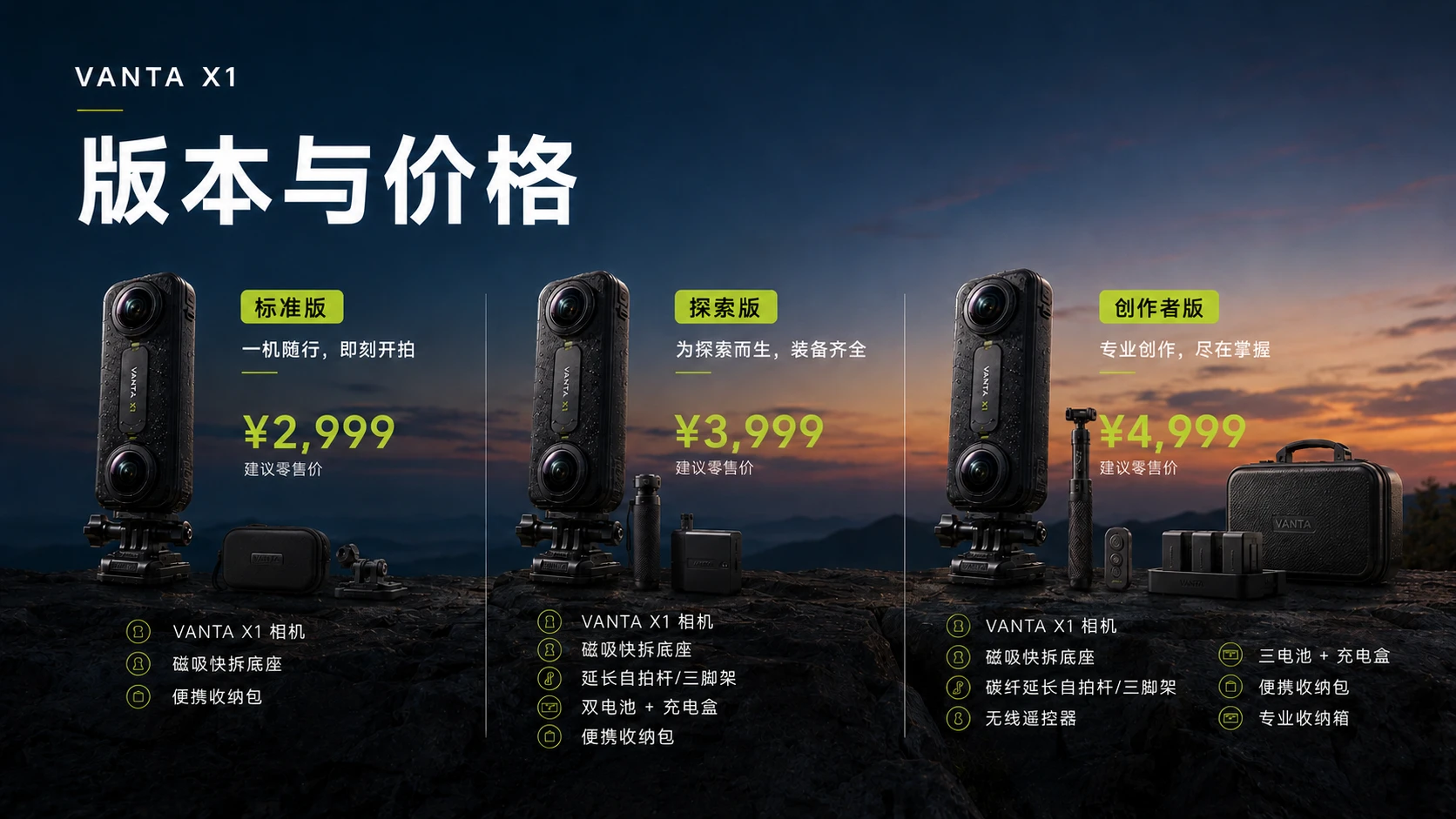 《超越视角》VANTA X1 8K全景运动相机发布会PPT - 预览图17