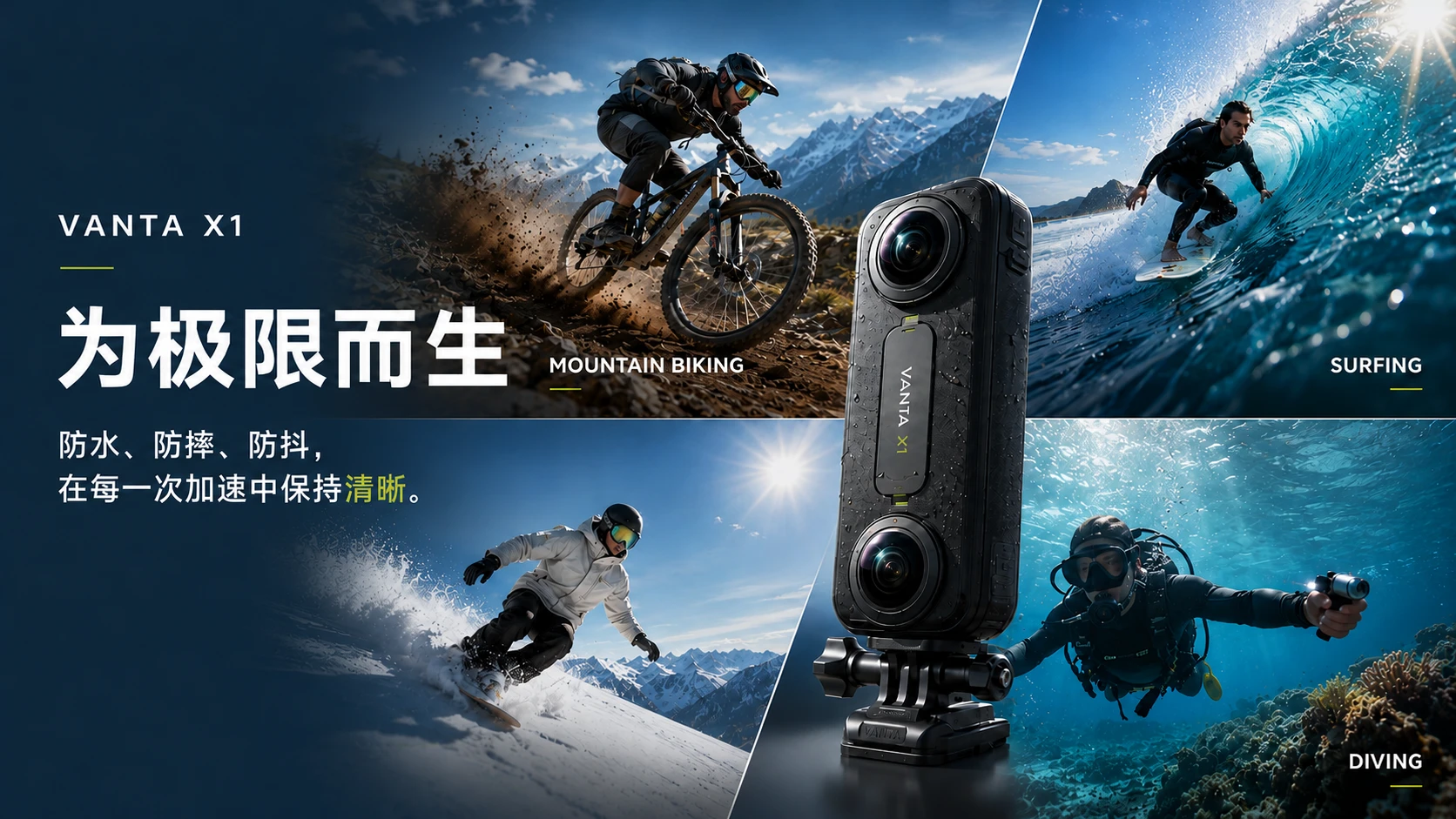 《超越视角》VANTA X1 8K全景运动相机发布会PPT - 预览图6