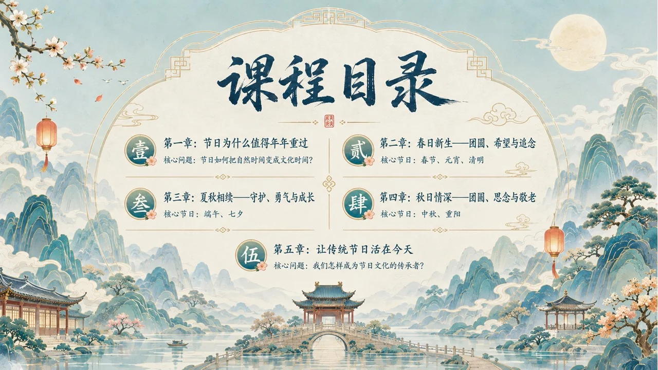《中国传统节日里的文化密码》青少年中华文化启蒙课之四｜节日习俗、家庭情感与文化传承PPT课件 - 预览图3