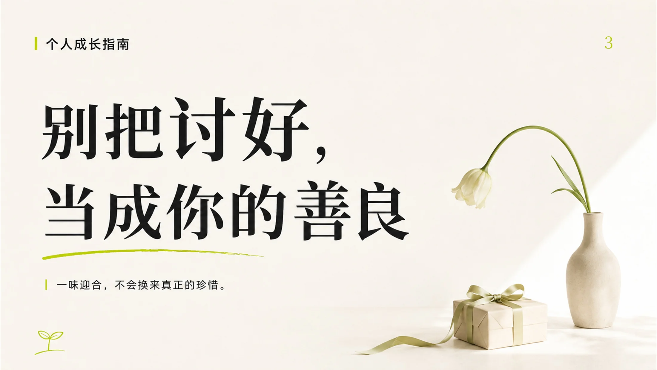 成年人停止内耗的100个提醒，一个PPT治愈你的焦虑 - 预览图3