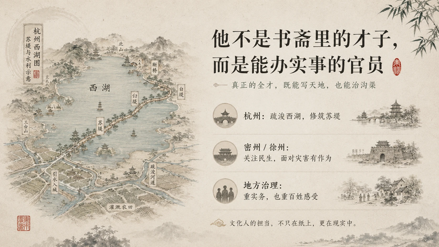 苏东坡：一个人活成了一座文明｜文化主题演讲型PPT - 预览图4