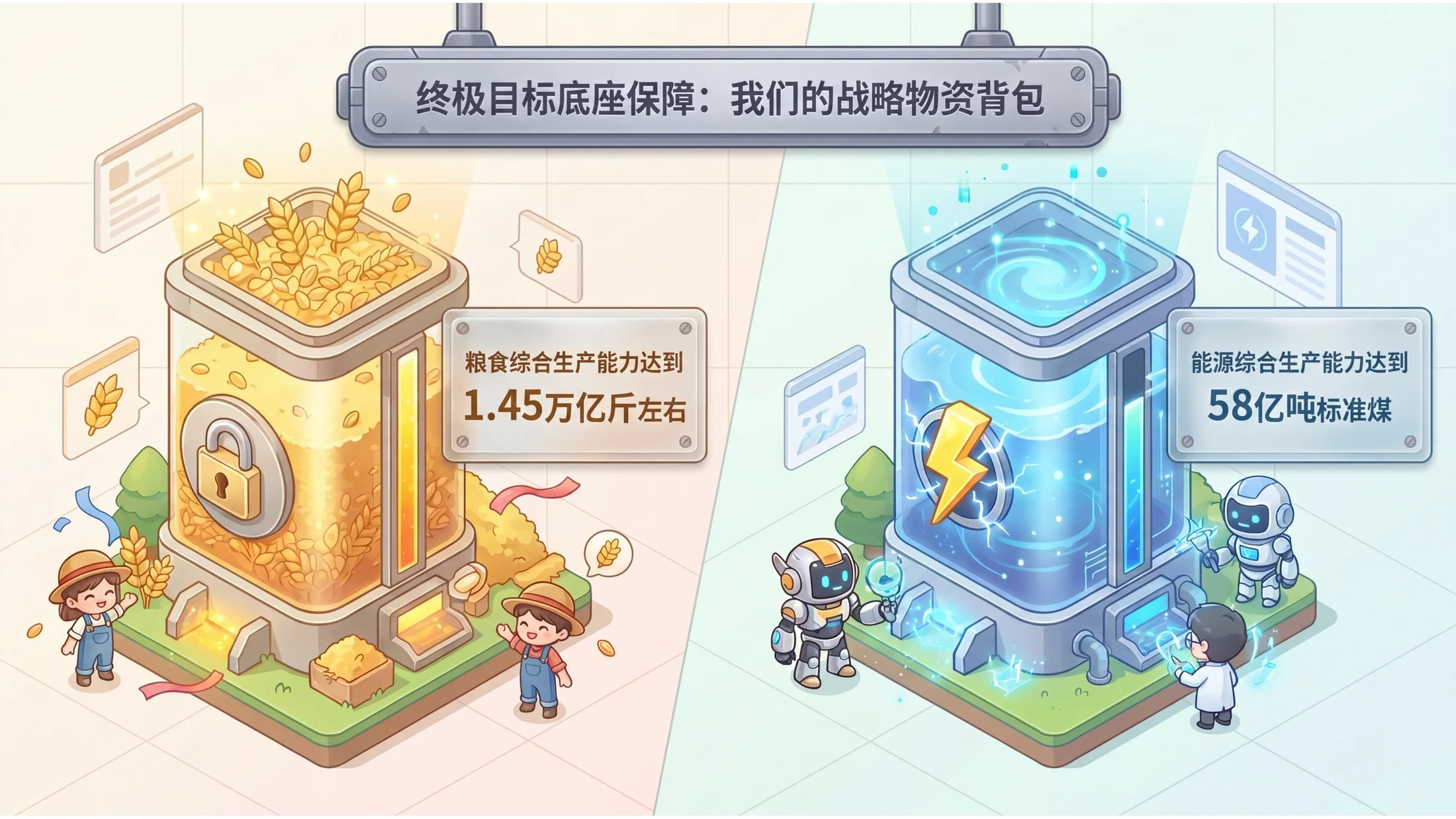 Q版卡通可爱动漫风格政府工作报告PPT - 预览图4