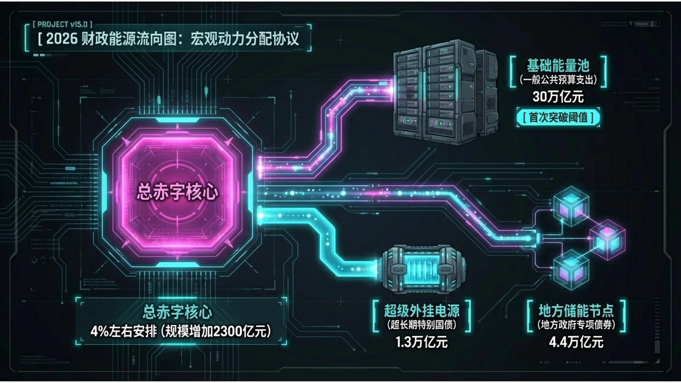 荧光彩色赛博朋克风格政府工作报告PPT - 预览图5