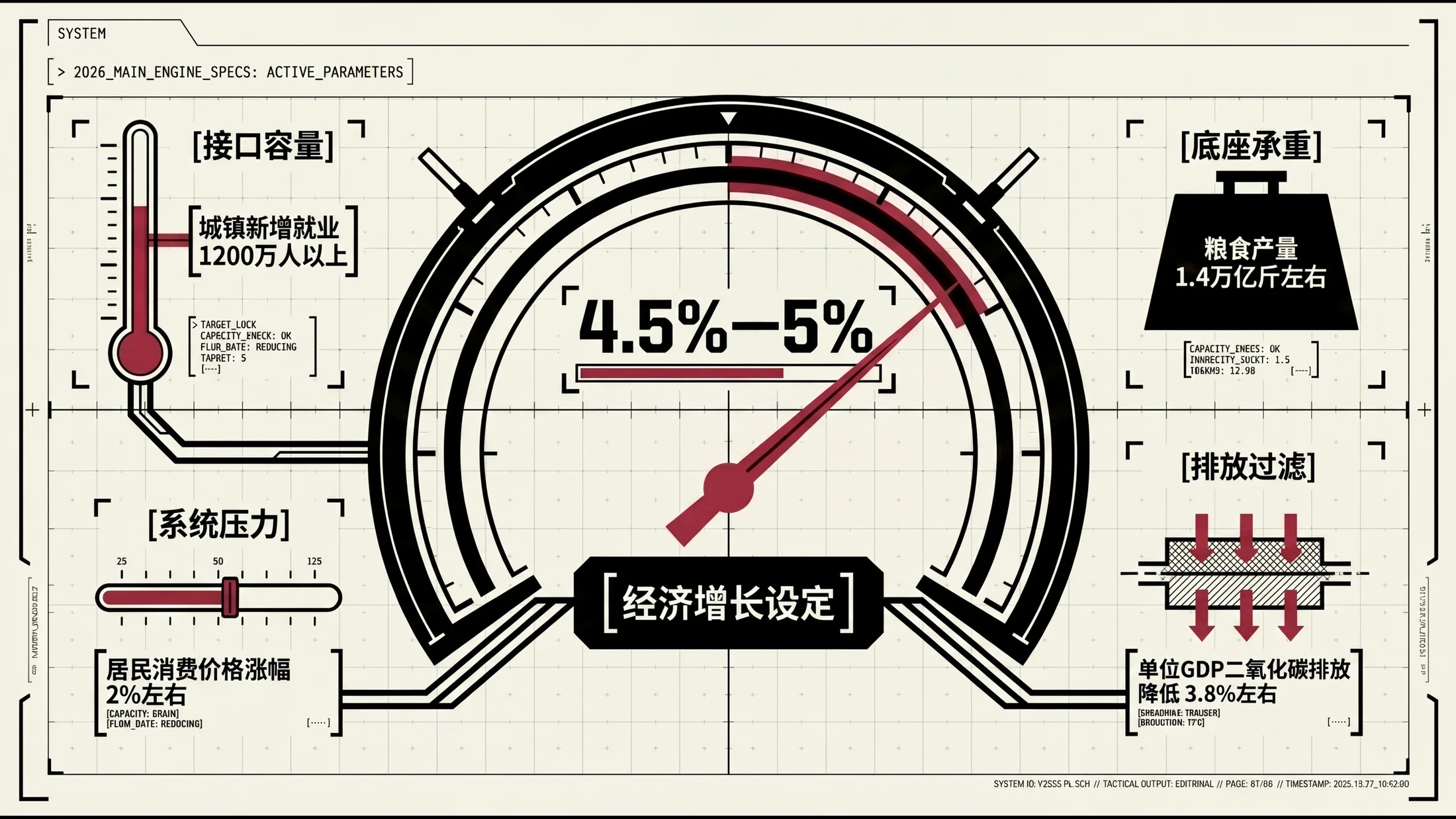 简约线条科幻动漫风格政府工作报告PPT - 预览图4