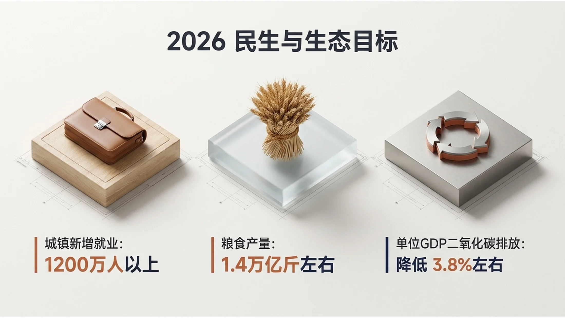 3D立体Octane渲染风格政府工作报告PPT - 预览图9