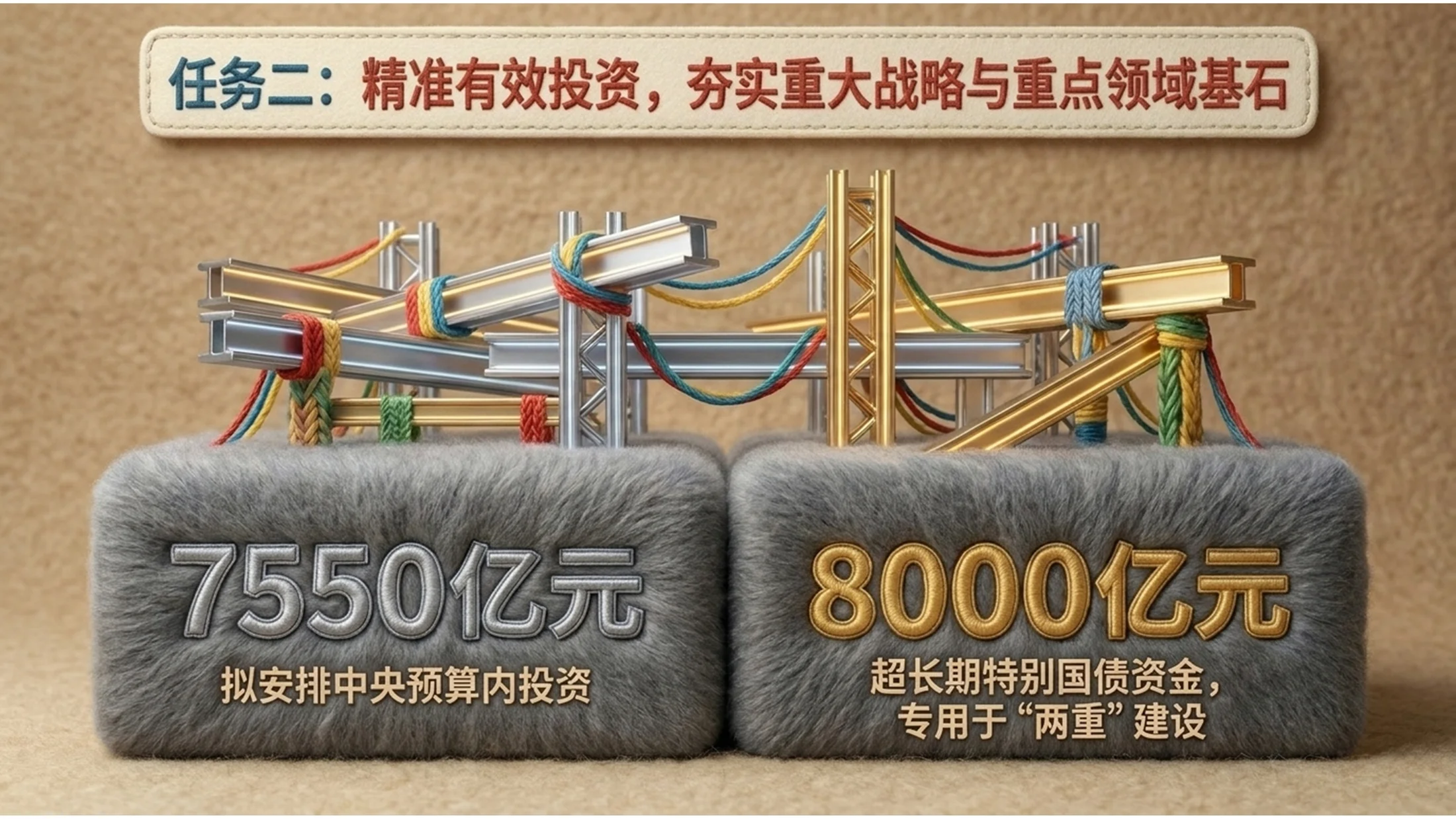 3D立体逼真毛发风格政府工作报告PPT - 预览图10