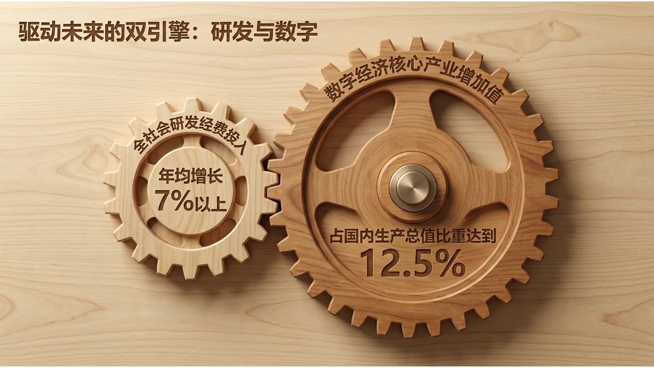 逼真清爽简约木材风格政府工作包PPT - 预览图7