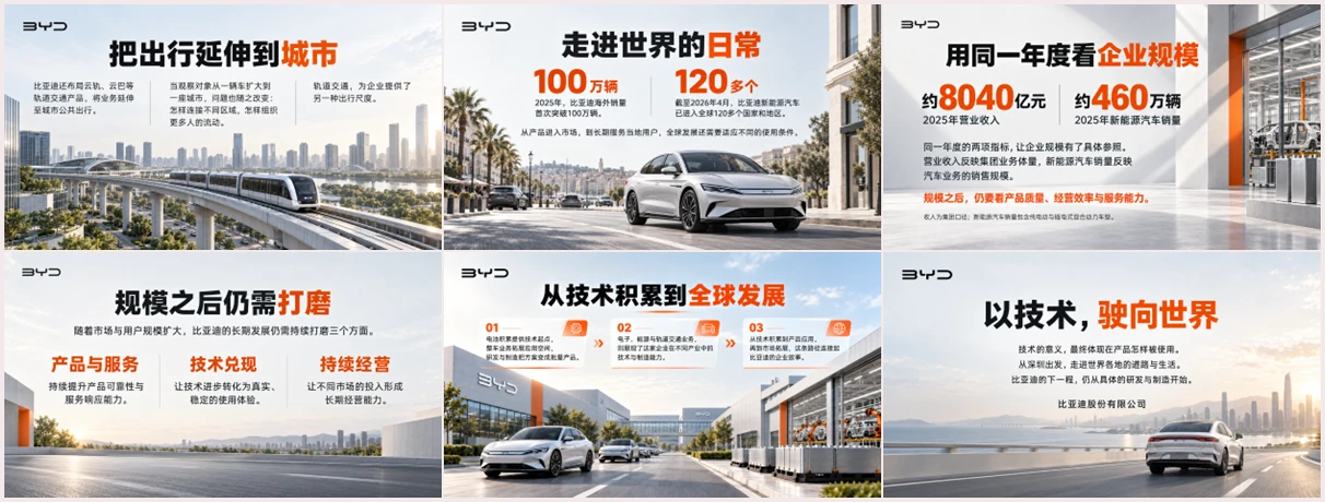 高端比亚迪BYD企业介绍PPT｜新能源汽车科技企业品牌宣传汇报模板 - 预览图20