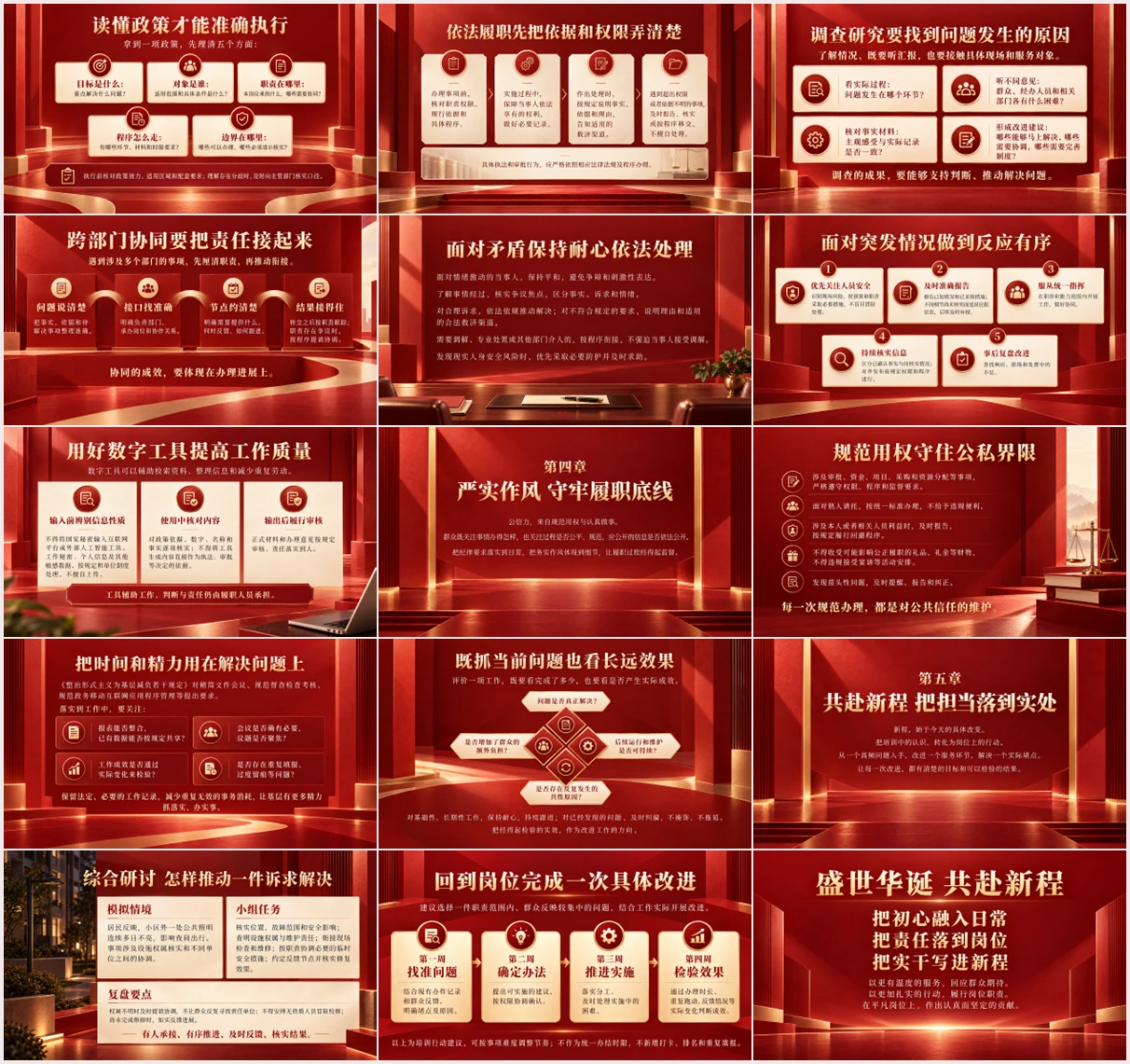 盛世华诞共赴新程｜基层公务人员履职能力专题培训PPT｜国庆主题基层干部培训课件 - 预览图19