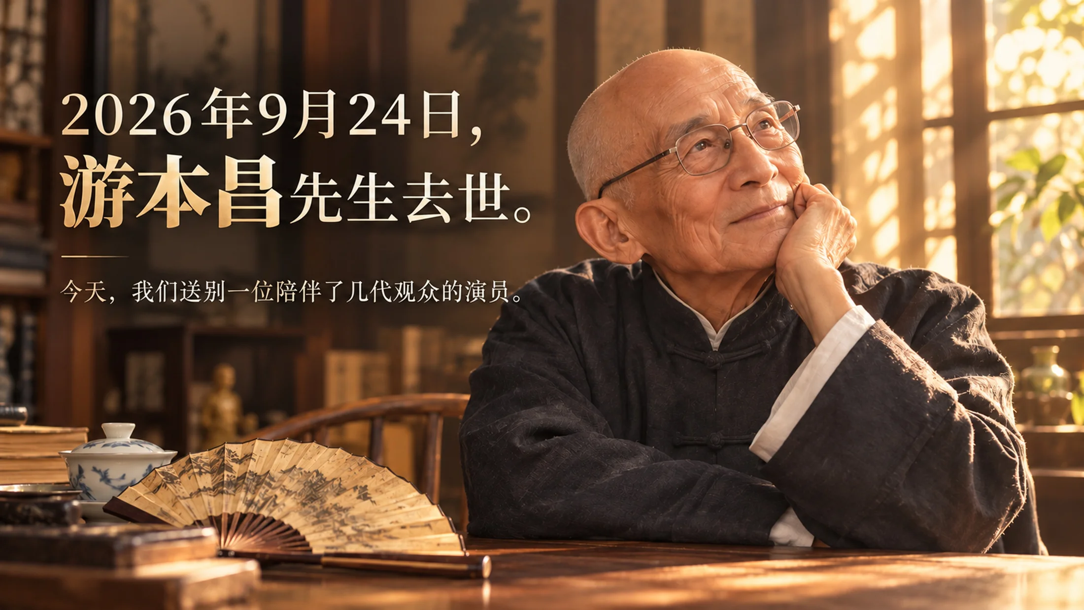 纪念游本昌_从济公到爷叔_30页海报版PPT - 预览图1
