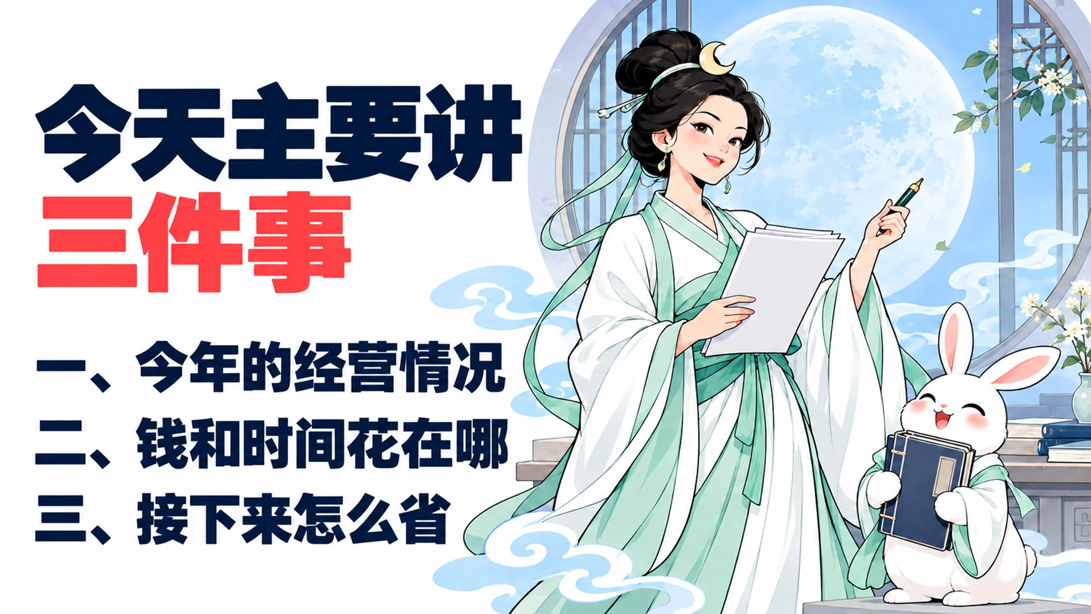 嫦娥在广寒宫2026年中秋节节俭大会上的PPT - 预览图1