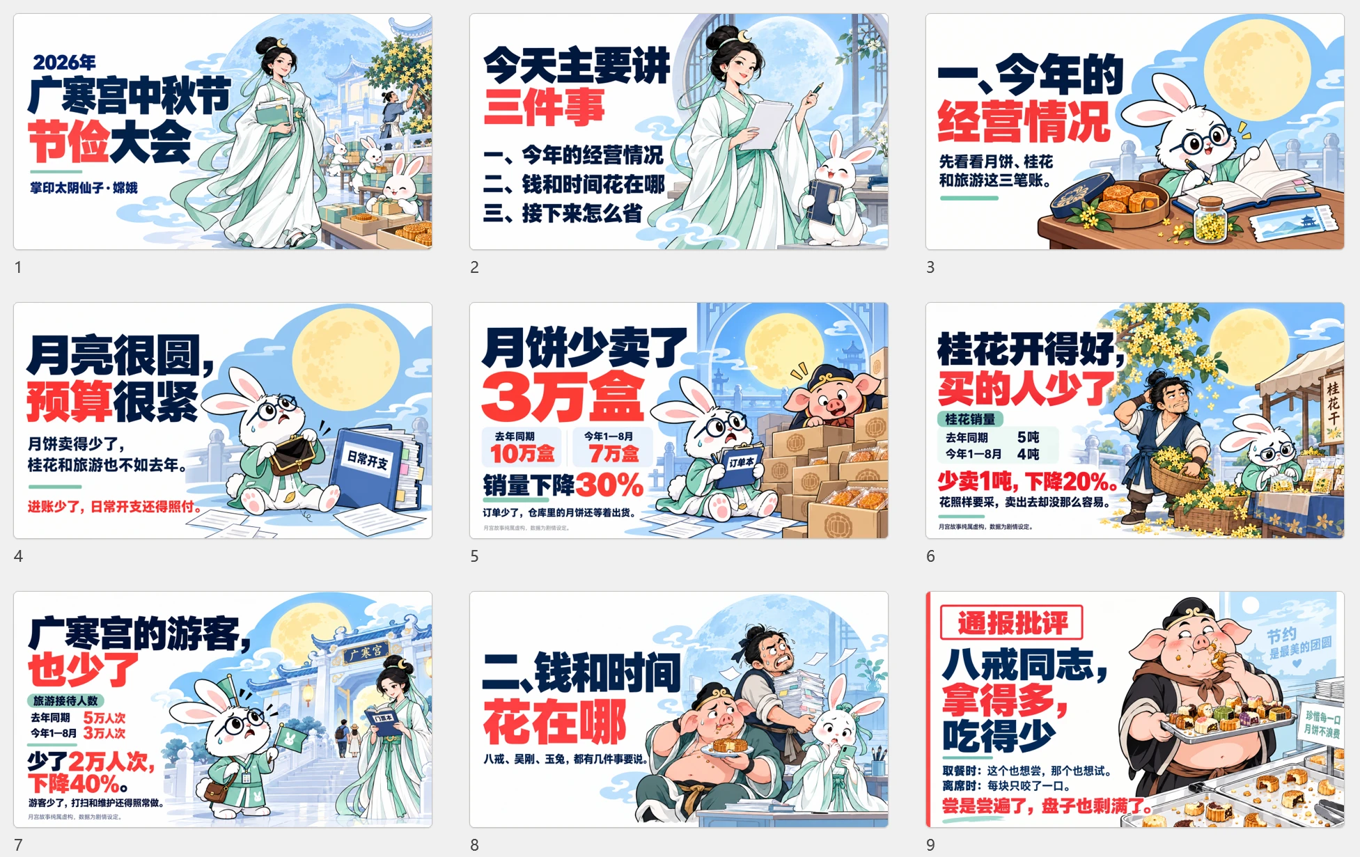嫦娥在广寒宫2026年中秋节节俭大会上的PPT - 预览图17