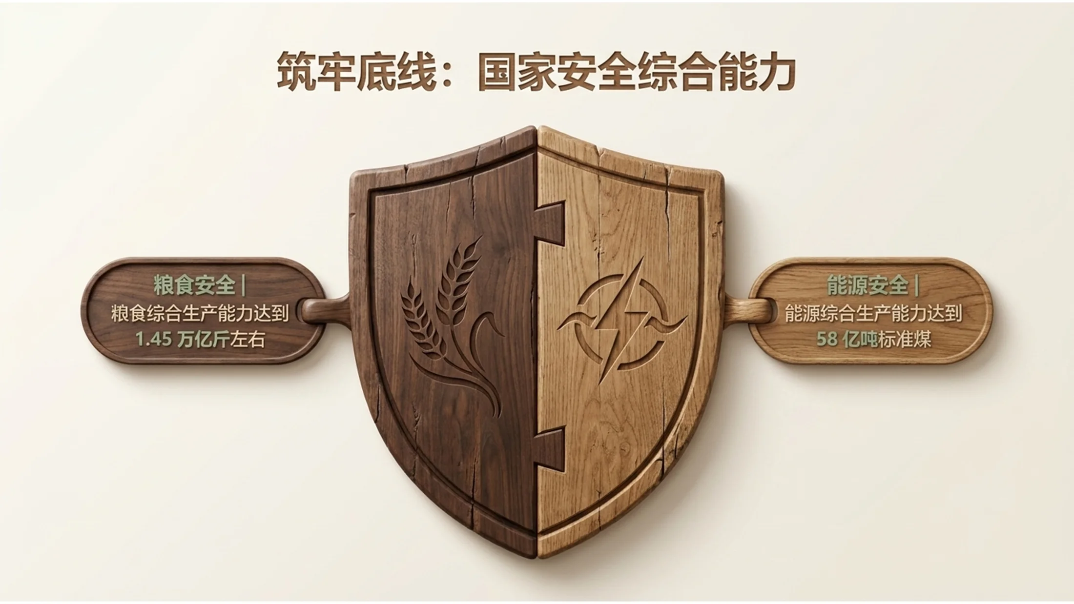逼真简约木材雕刻风格政府工作报告PPT - 预览图8