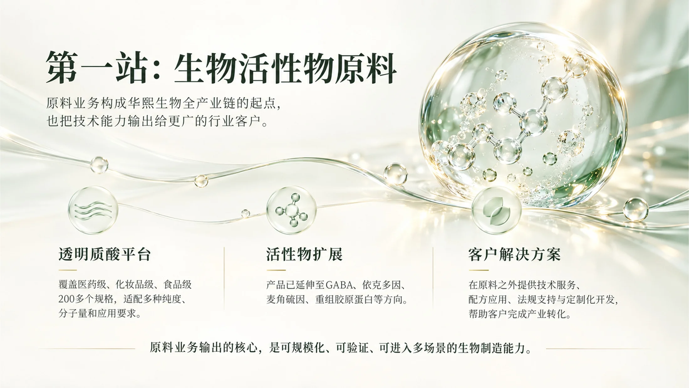 华熙生物｜一滴透明质酸的旅程（可编辑企业介绍PPT） - 预览图14