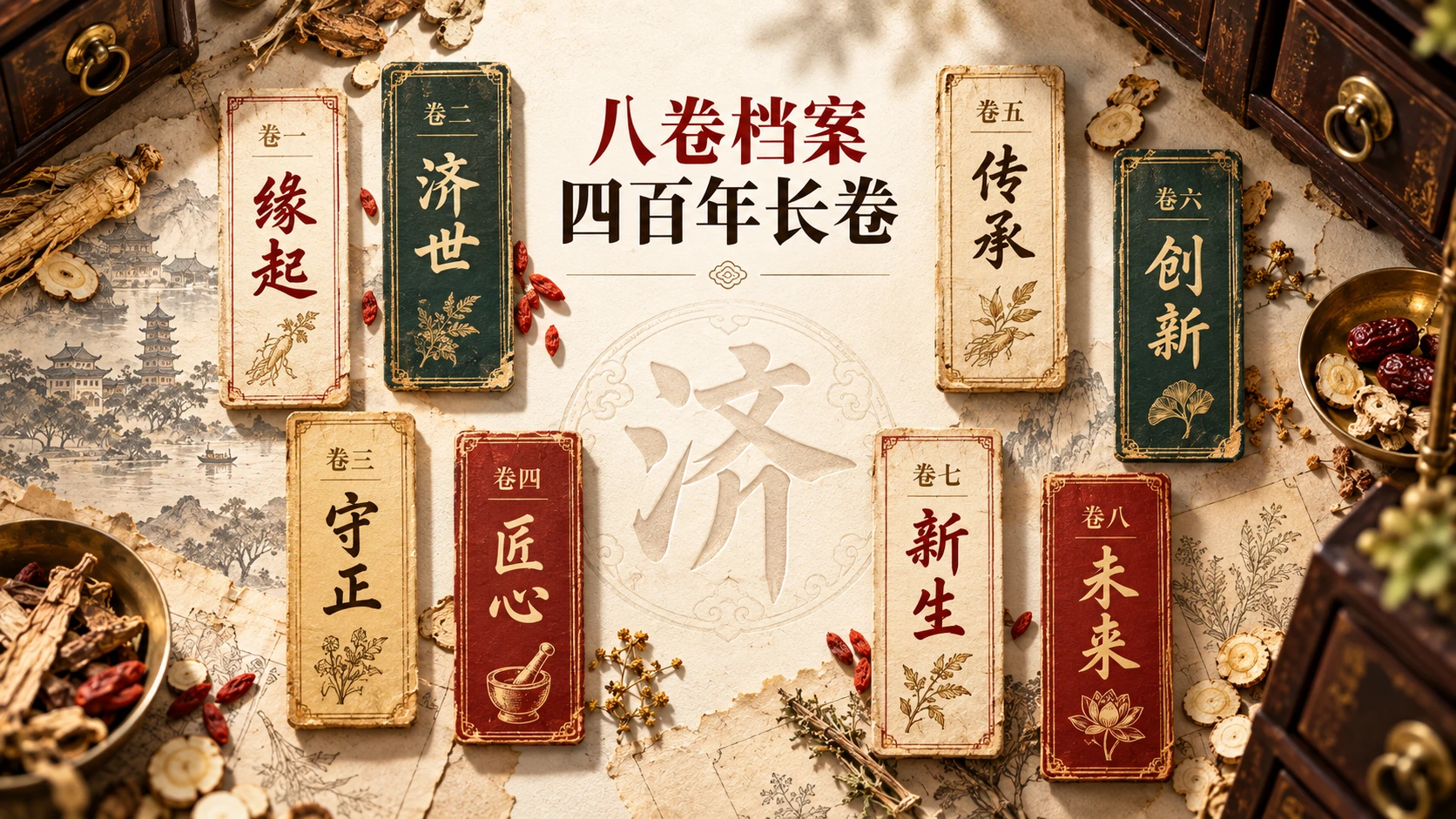 同心济世 四百年新生——陈李济企业发展之路（企业介绍PPT） - 预览图2