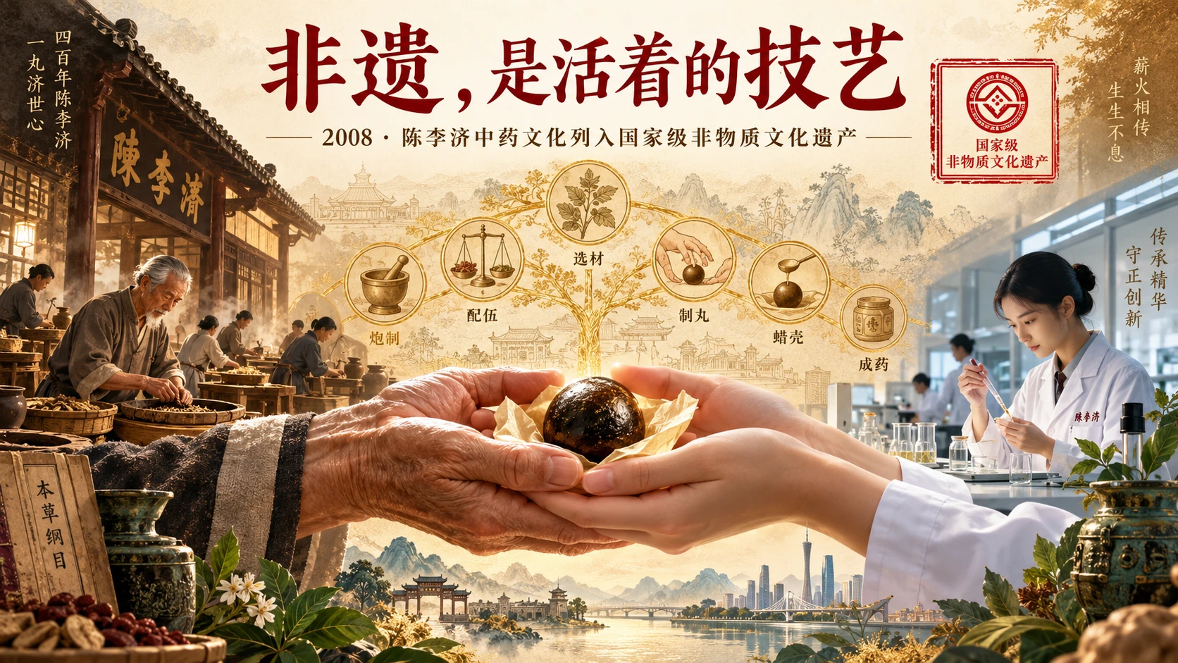 同心济世 四百年新生——陈李济企业发展之路（企业介绍PPT） - 预览图7