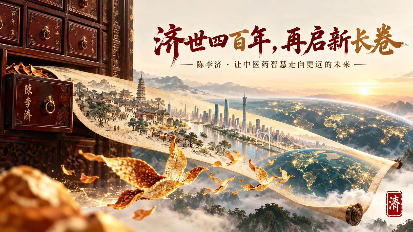 同心济世 四百年新生——陈李济企业发展之路（企业介绍PPT） - 预览图9